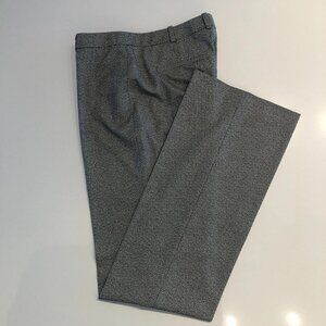 Hugo Boss Tulea3 Straight Leg Classic Check Trousers in Black & White Size 6